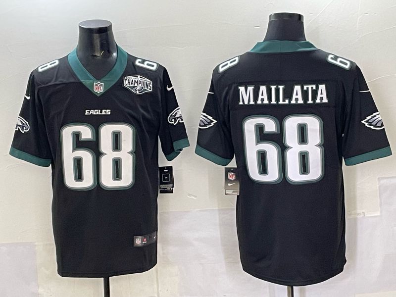Men Philadelphia Eagles #68 Mailata Black Nike 2025 Limited NFL Jersey 002->boston red sox->MLB Jersey